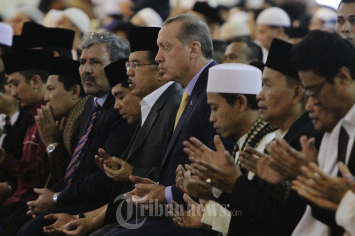 Presiden Turki Sholat Jumat di Masjid Istiqlal