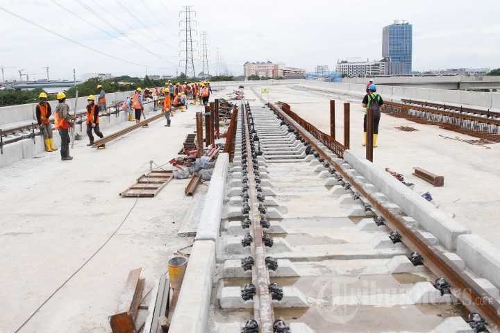 Progres Pembangunan Depo LRT