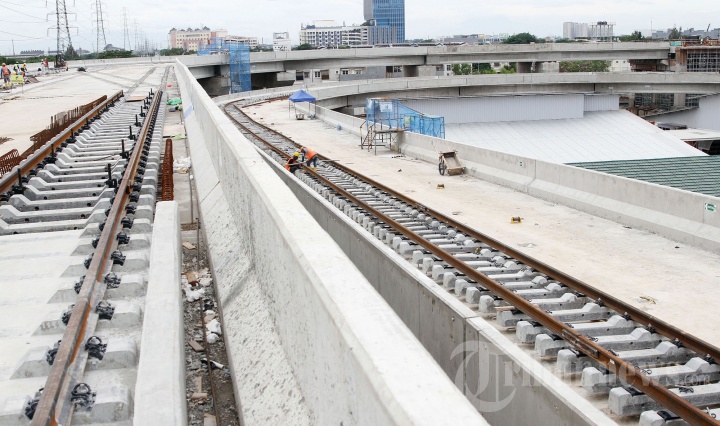 Progres Pembangunan Depo LRT