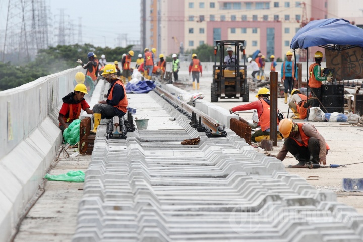Progres Pembangunan Depo LRT
