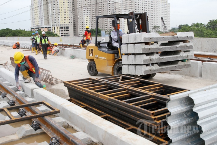 Progres Pembangunan Depo LRT