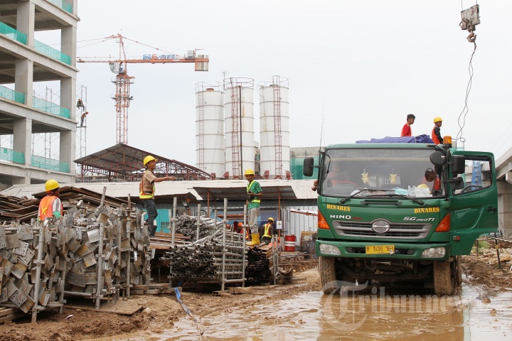 Progres Pembangunan Depo LRT