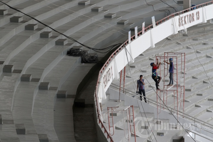Progres Renovasi Stadion Gelora Bung Karno Senayan