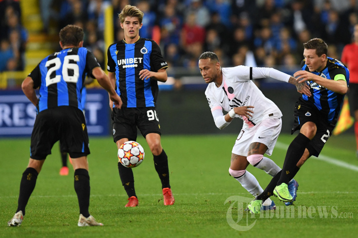 PSG Ditahan Imbang Club Brugge
