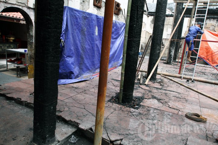 Renovasi Vihara Dharma Bhakti Jelang Imlek