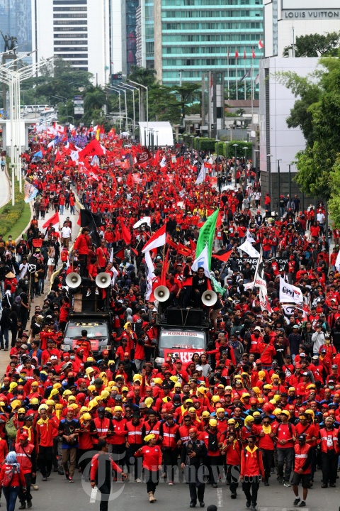 Ribuan Buruh Peringati Hari Buruh Internasional