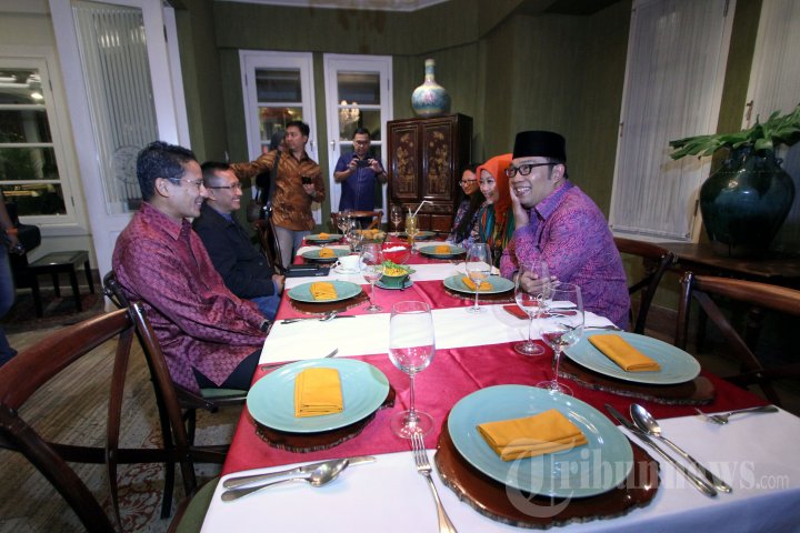Ridwan Kamil Temui Sandiaga Uno