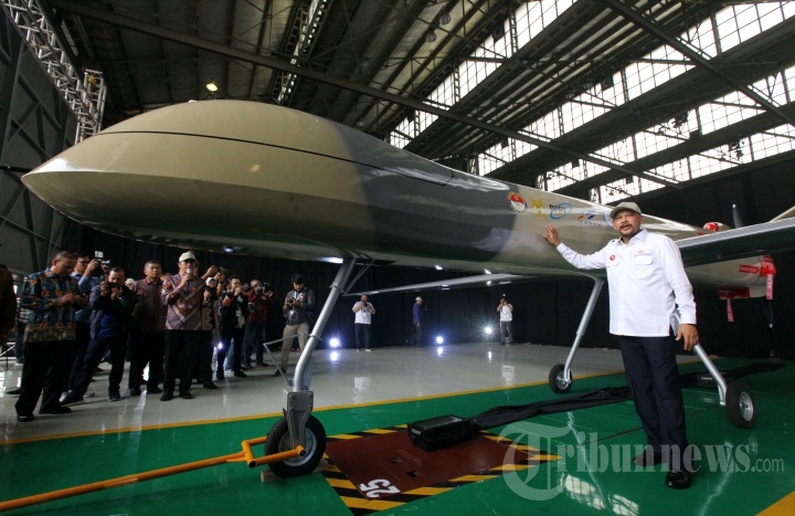 Roll Out Pesawat Udara Nir Awak (PUNA) MALE di PTDI
