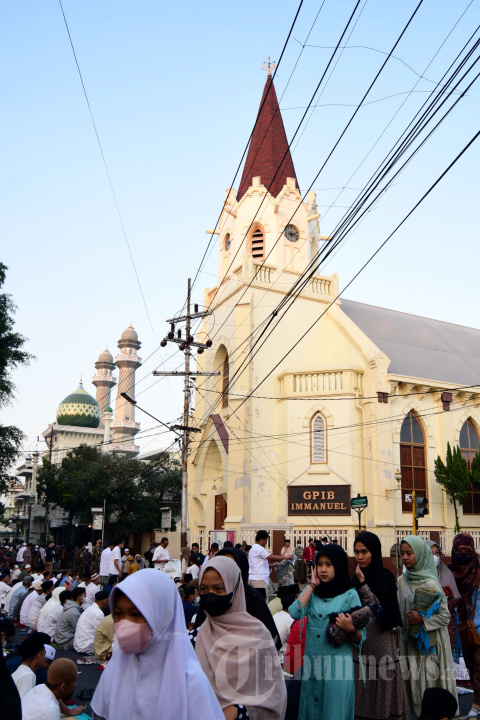 Salat Idul Adha di Masjid Jami Kota Malang