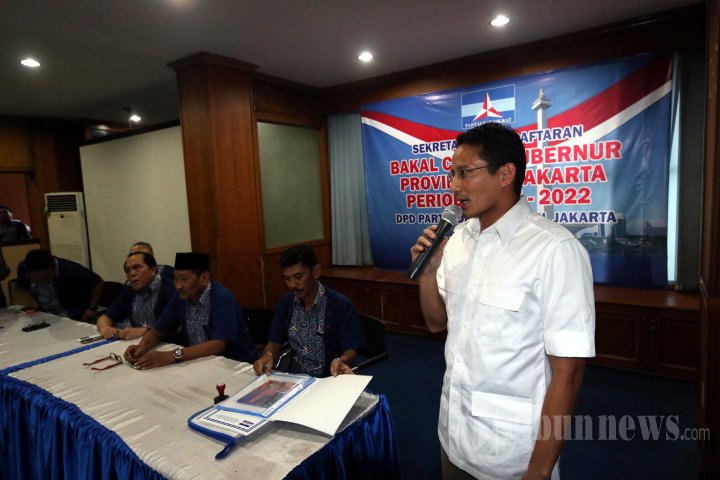 Sandiaga Uno Ikuti Penjaringan Balon Gubernur di Partai Demokrat