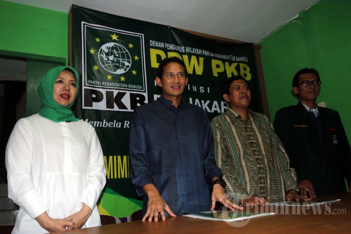 Sandiaga Uno Kembalikan Formulir Pendaftaran Bacagub ke PKB