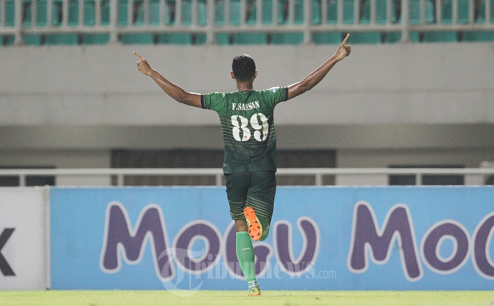 Sansan Fauzi Husaeni Rayakan Gol