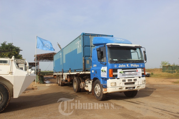 Satgas Indobatt-03 Berhasil Keluarkan Dua Container di Sudan