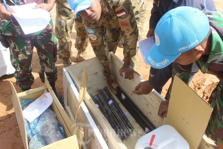 Satgas Indobatt-03 Berhasil Keluarkan Dua Container di Sudan