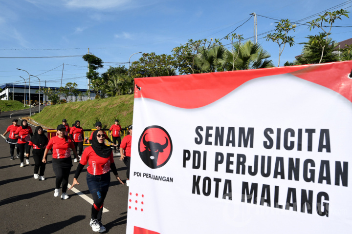 Senam Sicita PDI Perjuangan Kota Malang