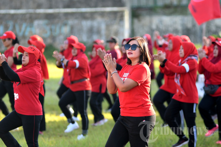Senam Sicita PDI Perjuangan Kota Malang