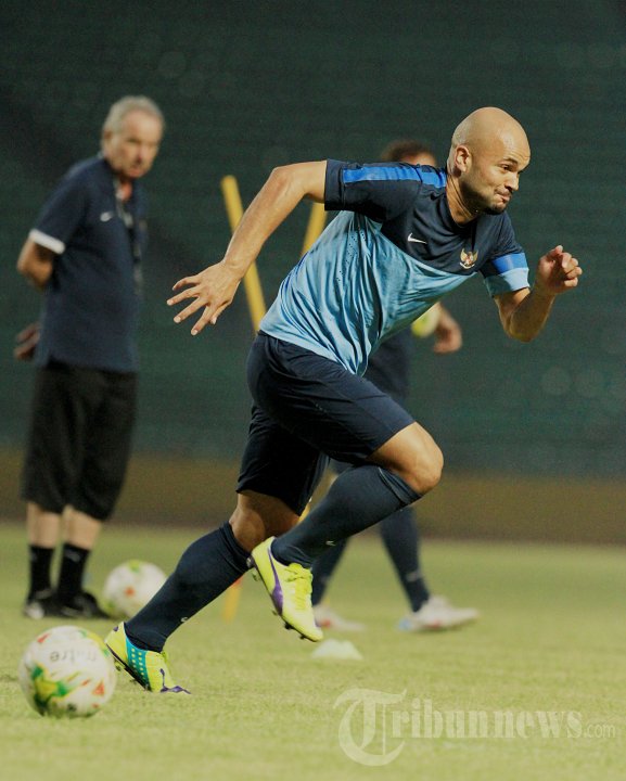 Sergio van Dijk Berlatih Bersama Timnas Indonesia