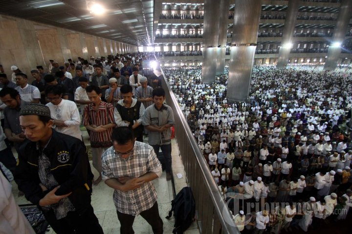 Shalat Idul Fitri di Masjid Istiqlal
