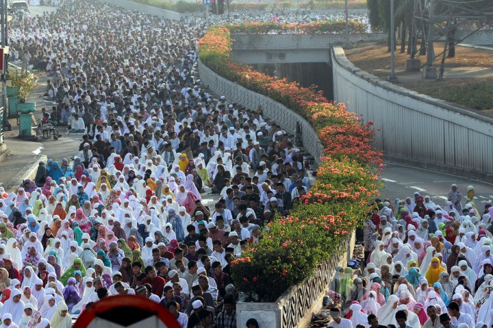 Shalat Iedul Fitri di Jakarta
