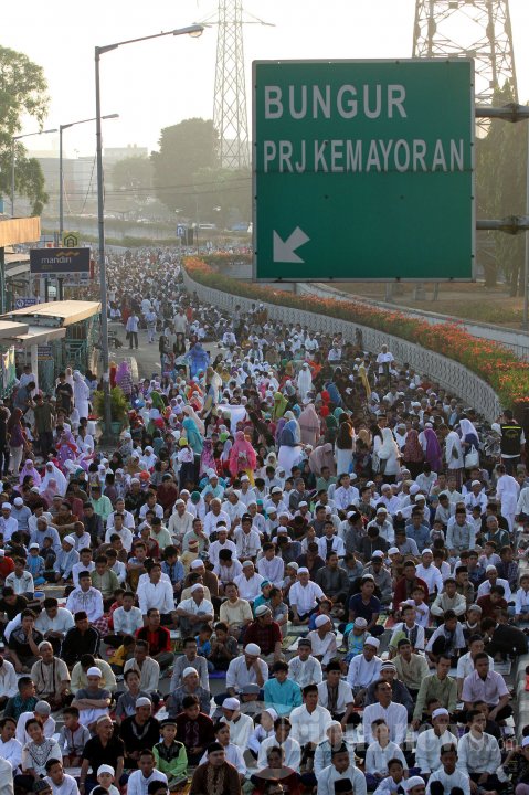 Shalat Iedul Fitri di Jakarta