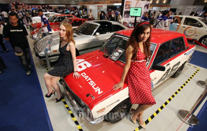 Shinkichi Izumi dan Indriani Hadiwidjaja di Datsun Day 2016 Band