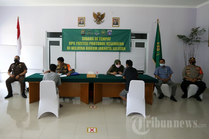 Sidang di Tempat bagi Pelanggar Operasi Yustisi Protokol Covid-19