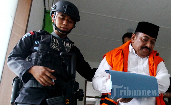 Sidang Perdana Kasus Penyuapan Bupati Indramayu nonaktif Supendi