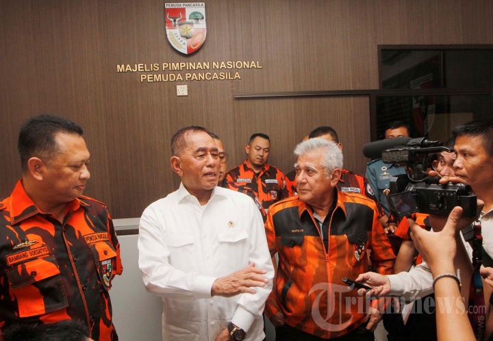 Silaturahmi Menteri Pertahanan dengan Pemuda Pancasila
