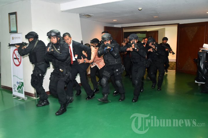 Simulasi Anti Teror di Jakarta