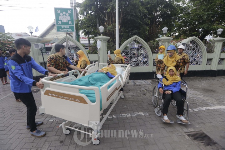 Simulasi Gempa di Rumah Sakit PKU Muhammadiyah
