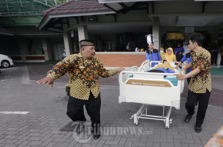 Simulasi Gempa di Rumah Sakit PKU Muhammadiyah