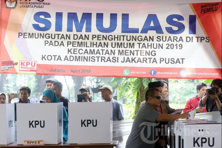 Simulasi Pemungutan Suara Pemilu Serentak