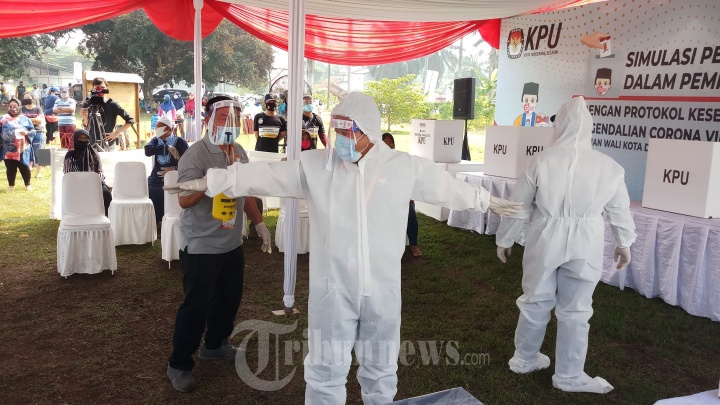 Simulasi Pemungutan Suara Pilkada 2020 Tangsel