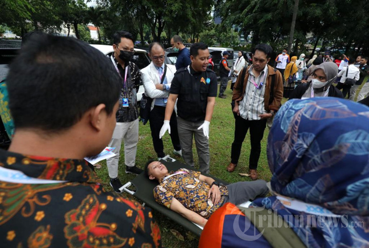 Simulasi Penanganan Bencana dalam ASEAN Wound Summit Ke-4