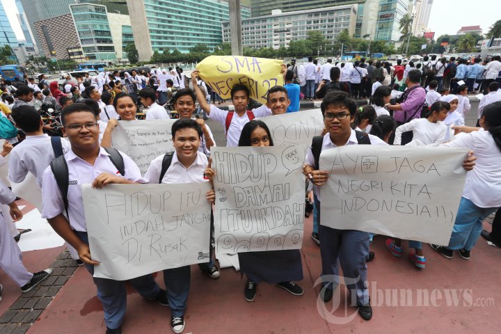 Siswa Gelar Aksi Damai