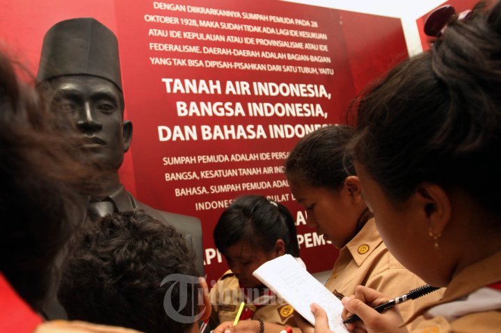 Siswa Ramai Kunjungi Museum Sumpah Pemuda