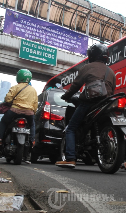 Sosialisasi Pematasan Motor Bundaran HI sampai Bundaran Senayan