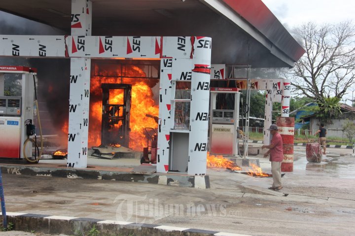 SPBU Penajam Kaltim Terbakar
