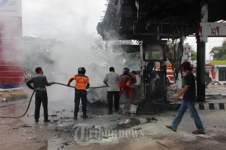 SPBU Penajam Kaltim Terbakar