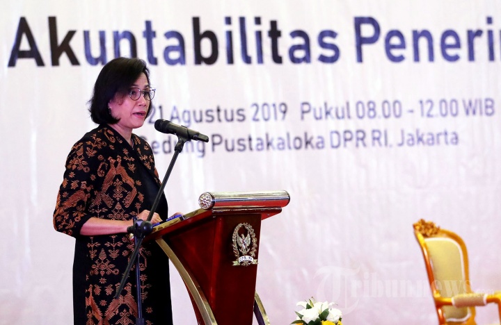 Sri Mulyani Berpidato Terkait Nota Keuangan APBN 2020 di DPR