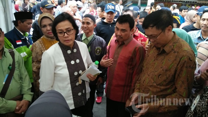 Sri Mulyani Kunjungi Pasar Besar Malang