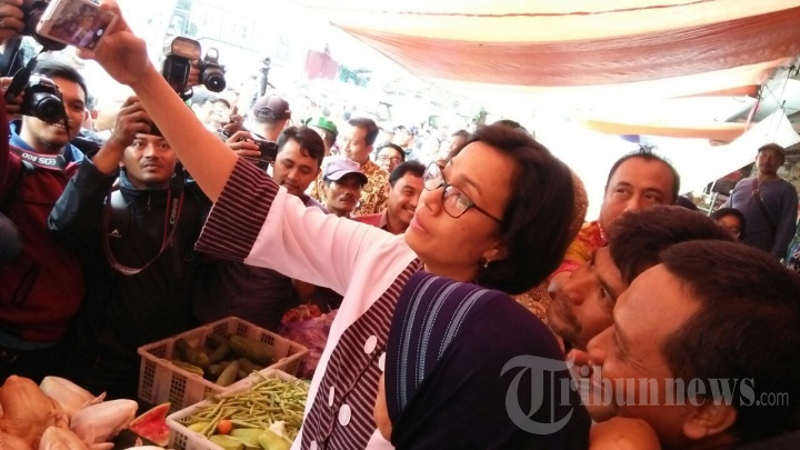 Sri Mulyani Kunjungi Pasar Besar Malang