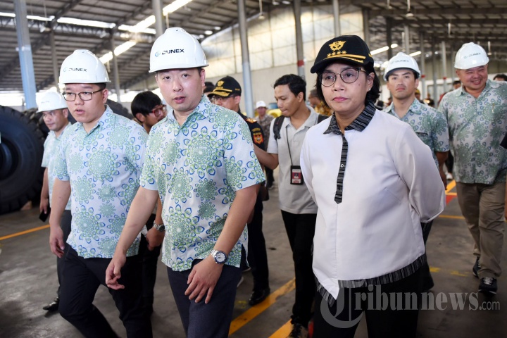 Sri Mulyani Kunjungi Pusat Logistik Berikat