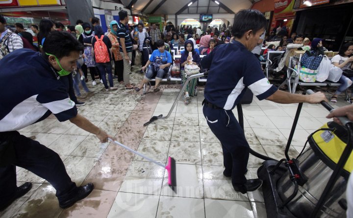 Stasiun KA Bandung Kebanjiran