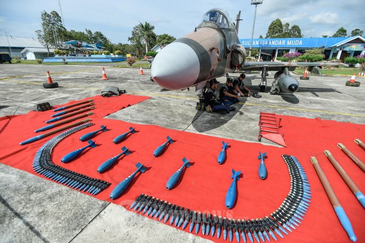 Static Show Pesawat Tempur Hawk di Lanud SIM