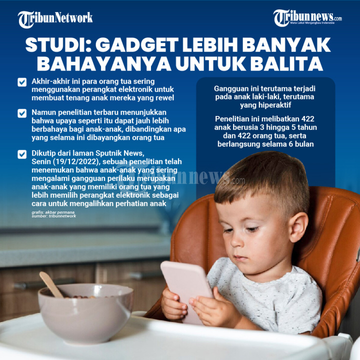 Studi: Gadget Lebih Banyak Bahayanya untuk Balita