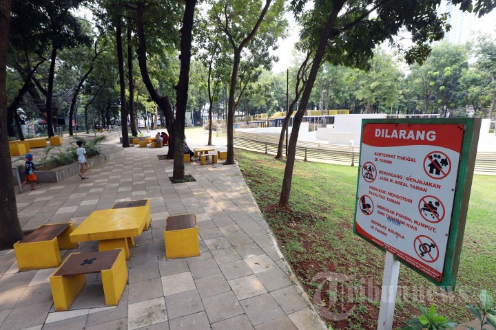 Suasana Aktivitas di RPTRA saat Pandemi