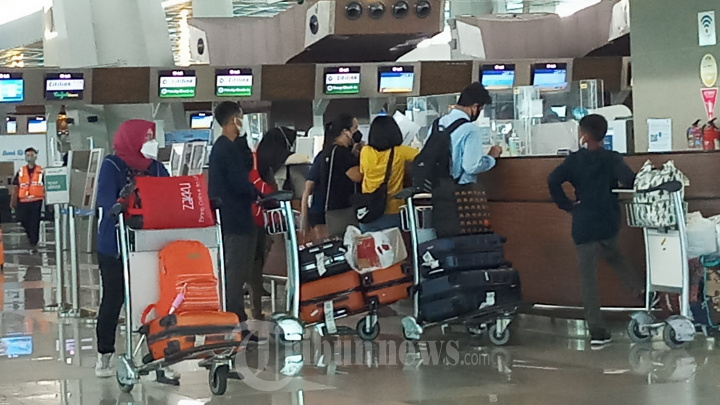 Suasana Para Penumpang di Bandara Soetta Jakarta
