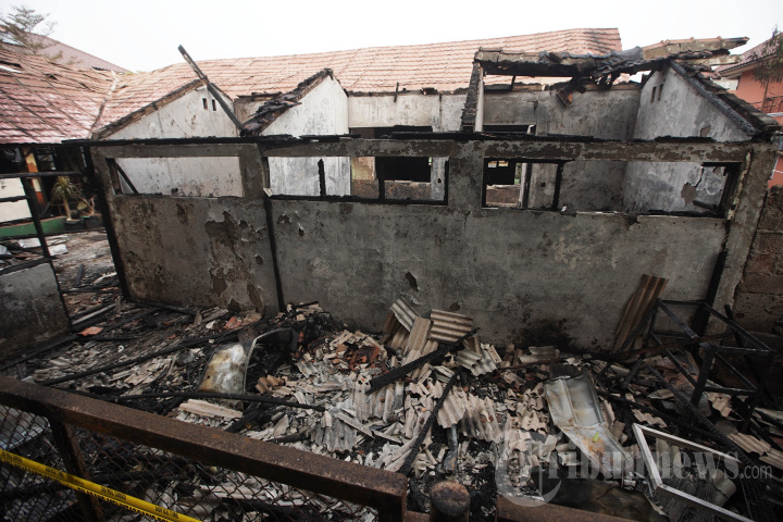 Suasana Pasca Kebakaran SDN 01 Pondok Bambu
