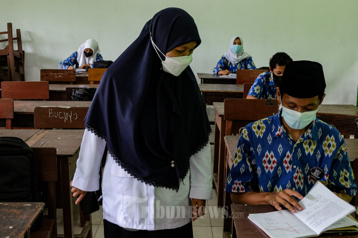Suasana PTM SMAN 8 Palembang